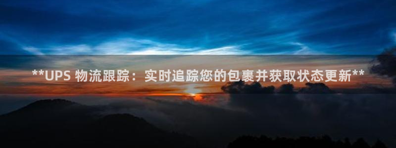 28圈登录网：**UPS 物流跟踪：