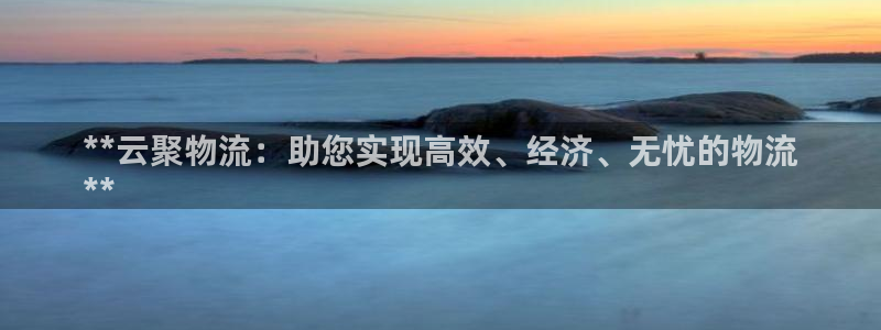 28圈登录不上咋回事：**云聚物流：