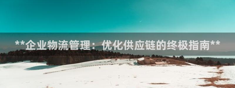 28圈注册链接教程：**企业物流管理