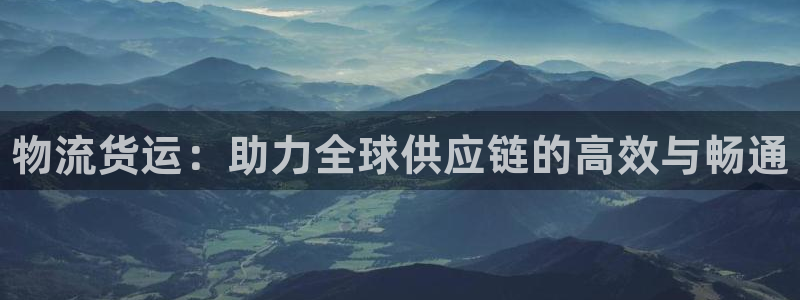 28圈登录网:物流货运:助力全球供应